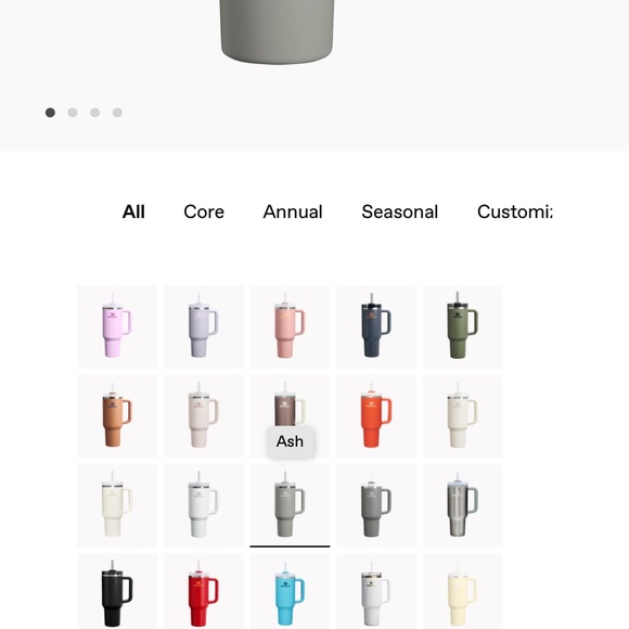 Stanley Quencher H2.0 Tumbler in Ash with Straw, 40oz - Picture 2 of 2